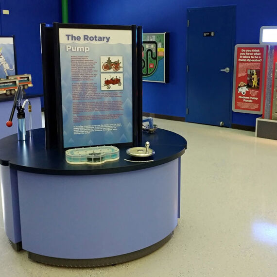 FASNY museum interactive kiosk for children's learning