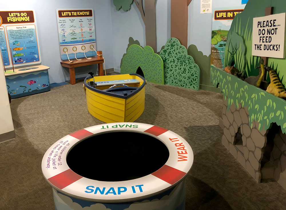 children's museum interactive exhibit that's colorful and teaches about the water