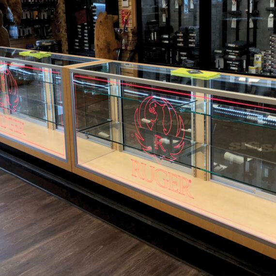 custom display cases for retail environments